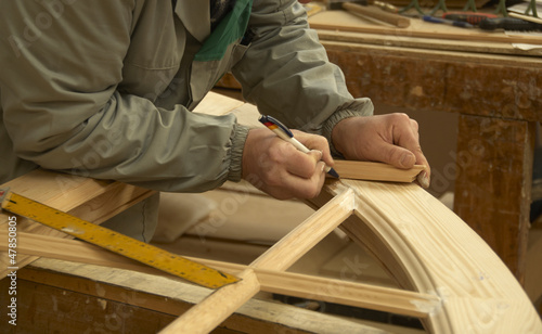 Canvas Print carpenter  at work