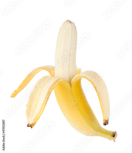 Open banana fruit