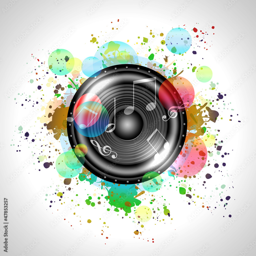 Obraz premium Image of music speaker