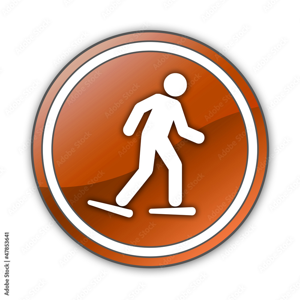 Orange Glossy Button Orange Glossy Button