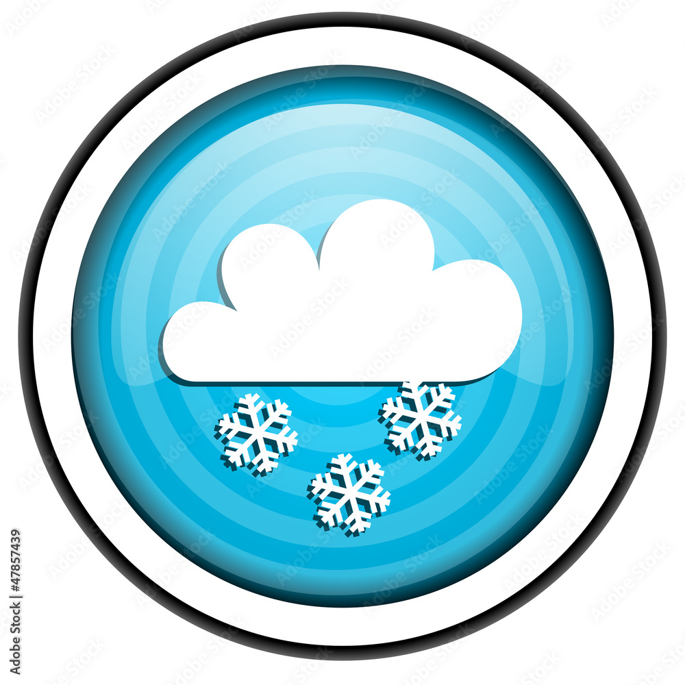 weather forecast blue glossy icon isolated on white background weather forecast blue glossy icon isolated on white background