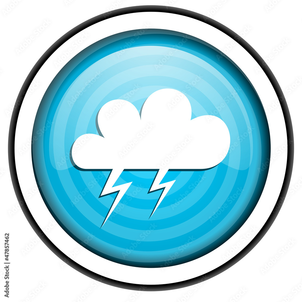 weather forecast blue glossy icon isolated on white background weather forecast blue glossy icon isolated on white background