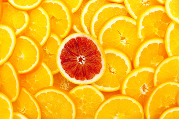Keuken achterwand Plakjes fruit Rijpe sinaasappels stilleven oranje fruit  © Digitalpress