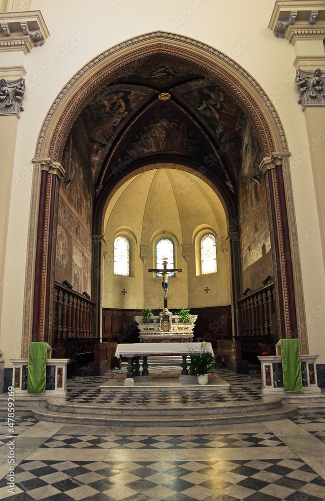 Cathedral of St. Margherita.Tarquinia. Lazio. Italy.