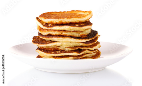 Wallpaper Mural delicious sweet pancakes isolated on white Torontodigital.ca