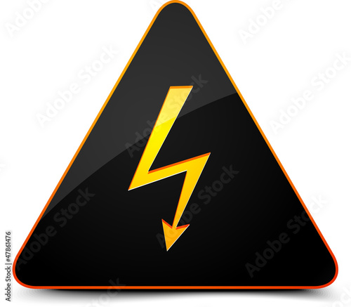 High voltage sign