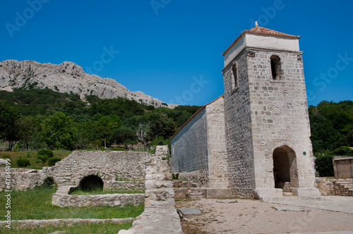 St Lucia church and ancient ruins at Jurandvor - Baska - krk -