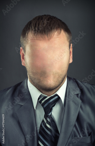 Businessman without face