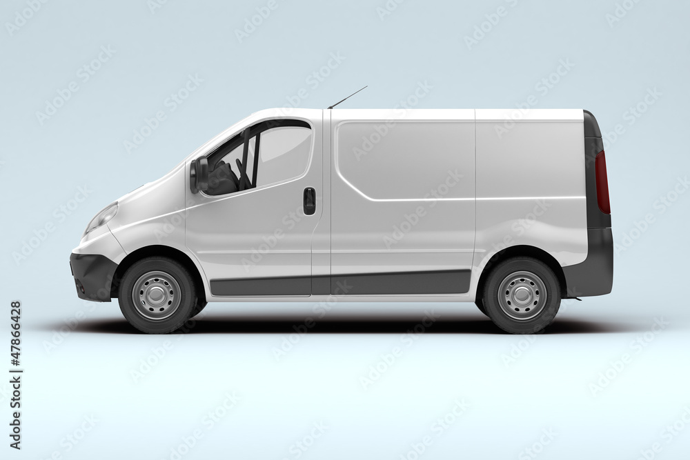 White commercial van