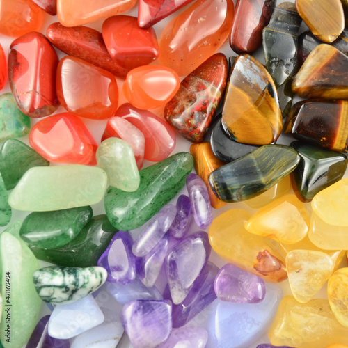 Colorful stones closeup