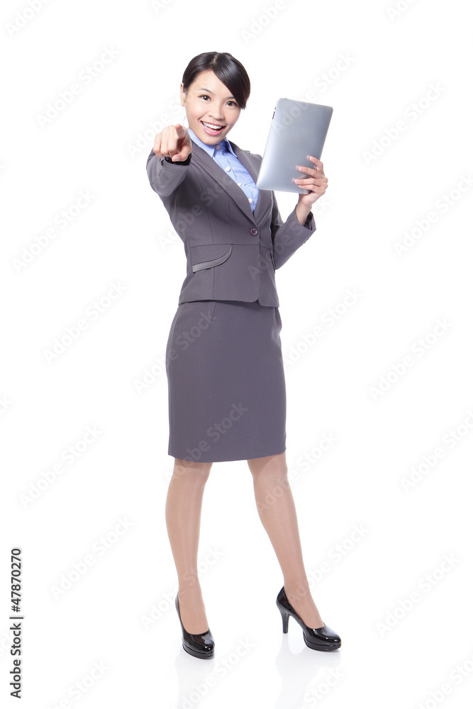 business woman with Tablet PC business woman with Tablet PC