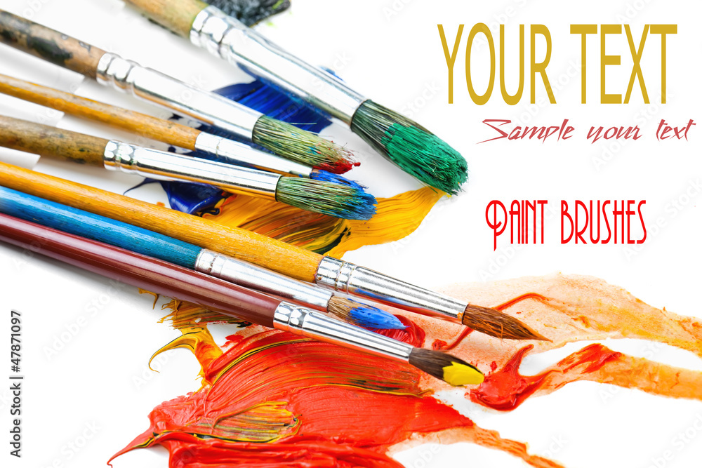 Obraz premium Paints and brushes