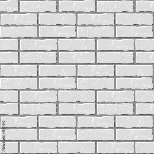 Seamless vector background of the brick wall