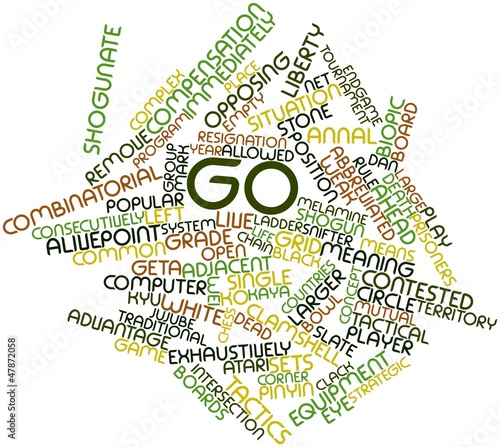 Word cloud for Go photo