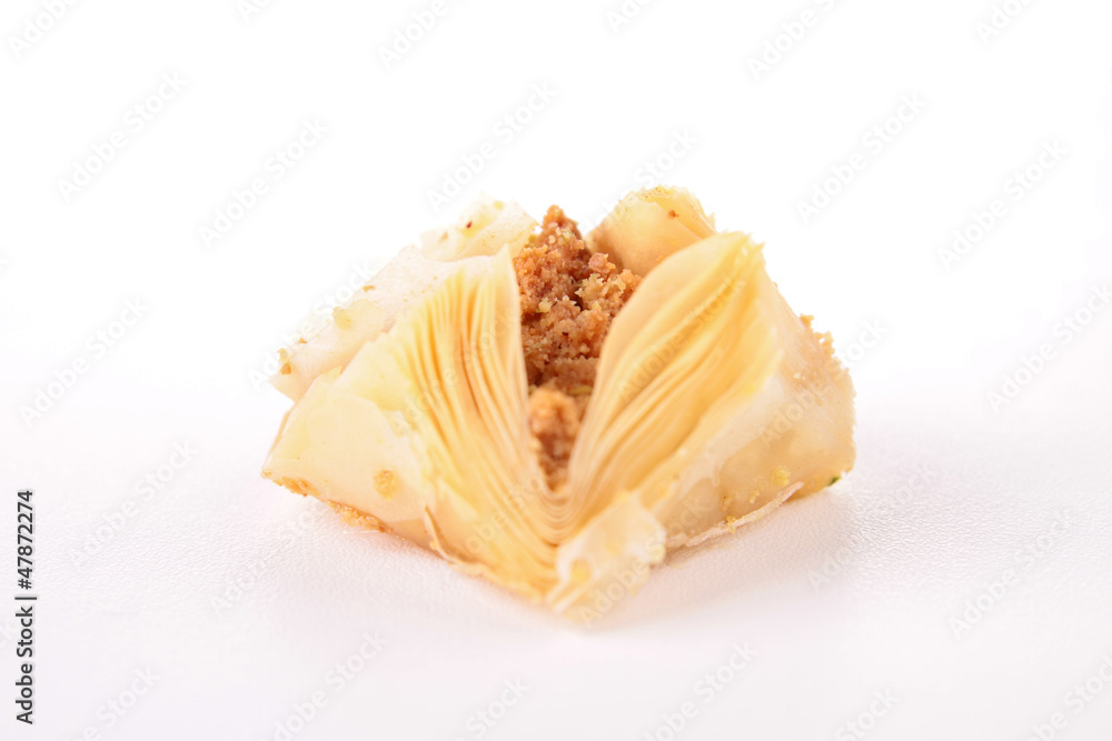 baklava isolated on white baklava isolated on white