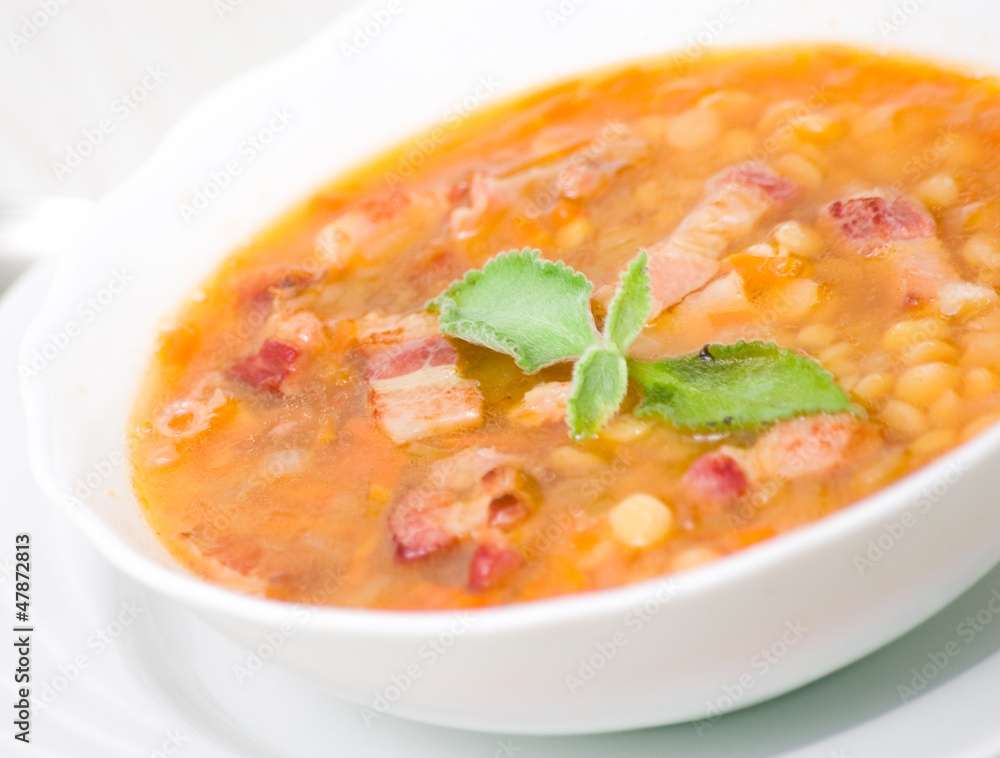 pea soup in the bowl pea soup in the bowl