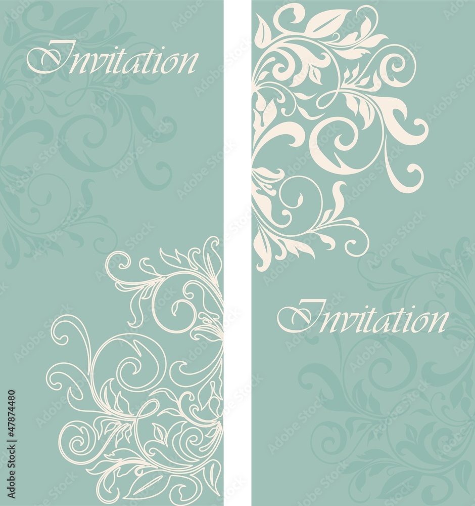 Beautiful floral invitation cards Beautiful floral invitation cards