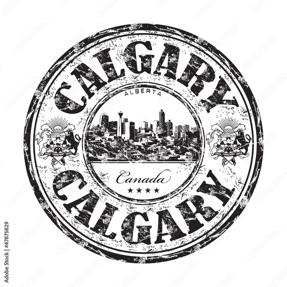 Obraz premium Calgary grunge rubber stamp
