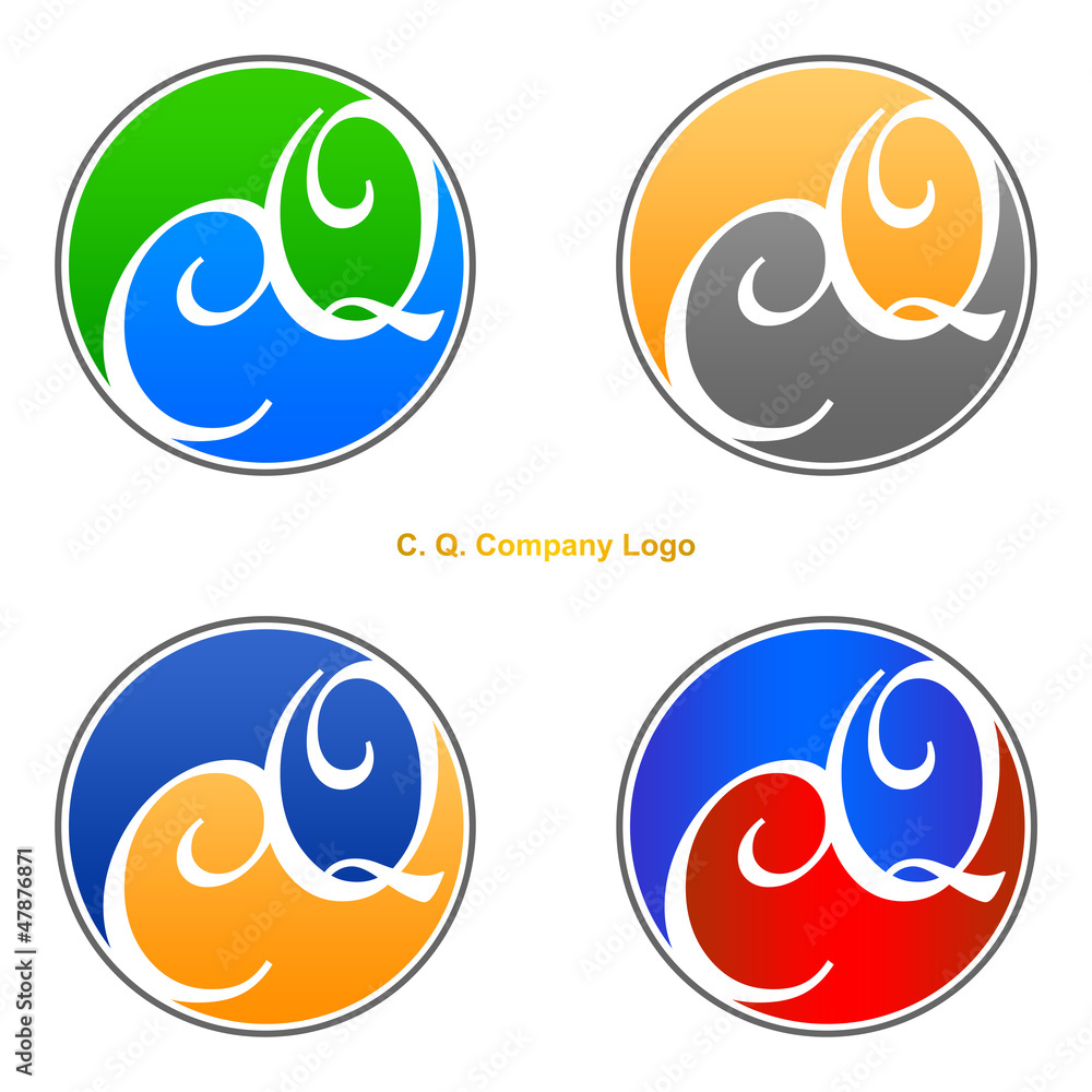 Fototapeta premium C. Q. Company Logo