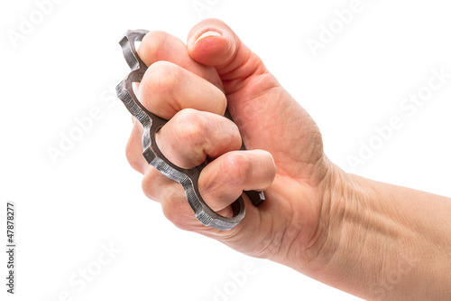 Foto Fist with metal knuckles