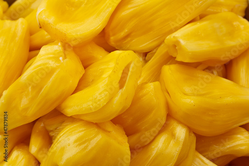 Ripe yellow jackfruit.