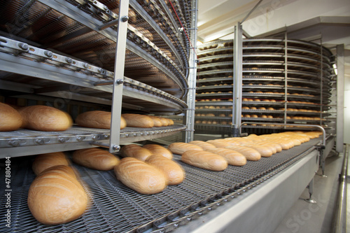 Baked Breads on the production