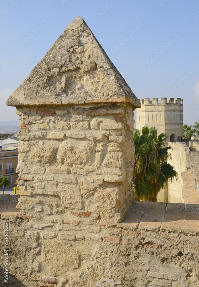 Tower of the Alcazar of Jerez, Spain.