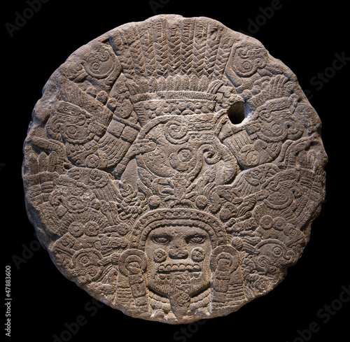 Stone altar disk to Tlaltecuhtli