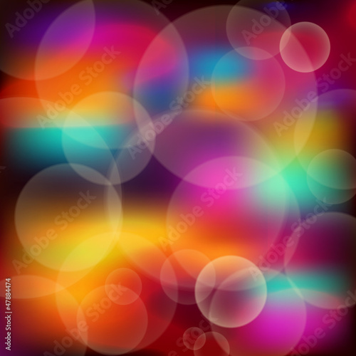 Bright lights bokeh. Vector illustration.