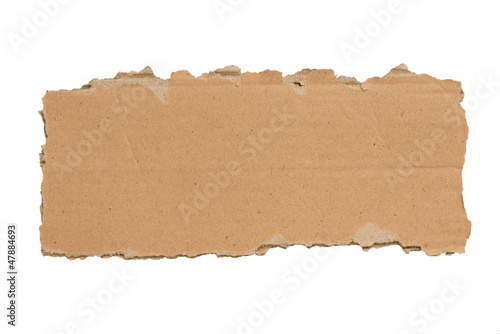 Wallpaper Mural Slim Blank Torn Piece of Cardboard Isolated XXXL Torontodigital.ca