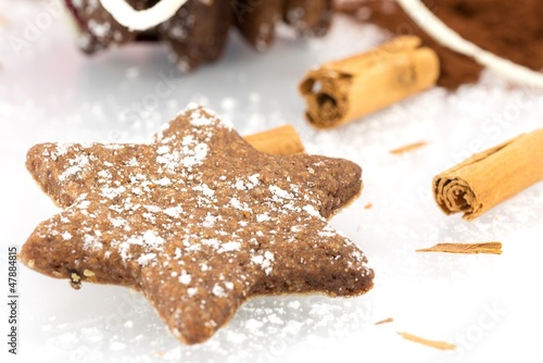 Christmas cookies with cinnamon
