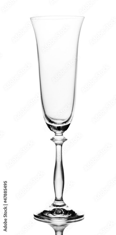 Obraz premium Empty glass isolated on white