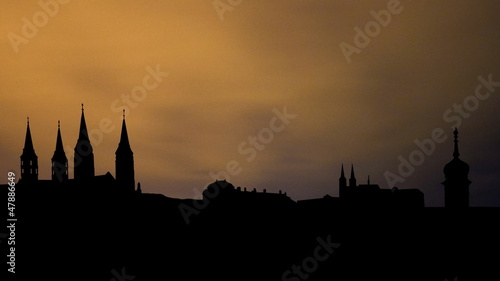 Germany Bamberg night clouds