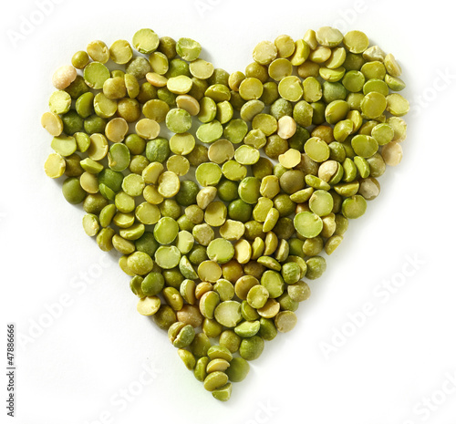 Wallpaper Mural green lentils heart Torontodigital.ca