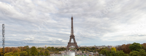 Tour Eiffel in Paris, panoramic View