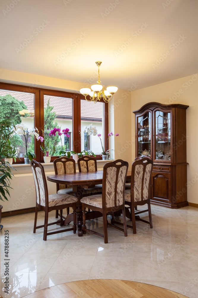 Fototapeta premium Bright dining room