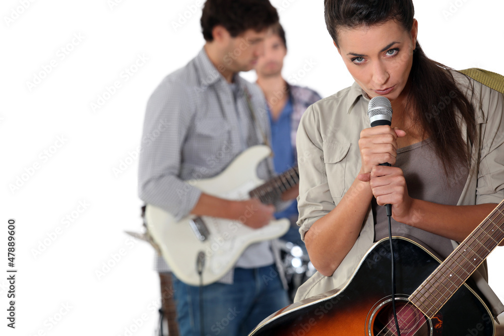 Fototapeta premium country female singer