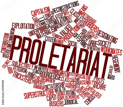 Fotografie Word cloud for Proletariat