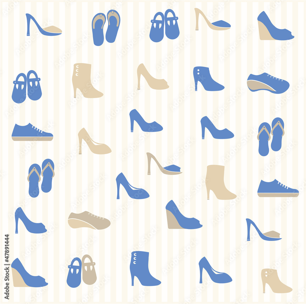 Shoes seamless pattern Shoes seamless pattern