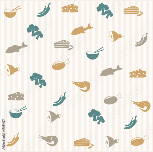 Food seamless pattern