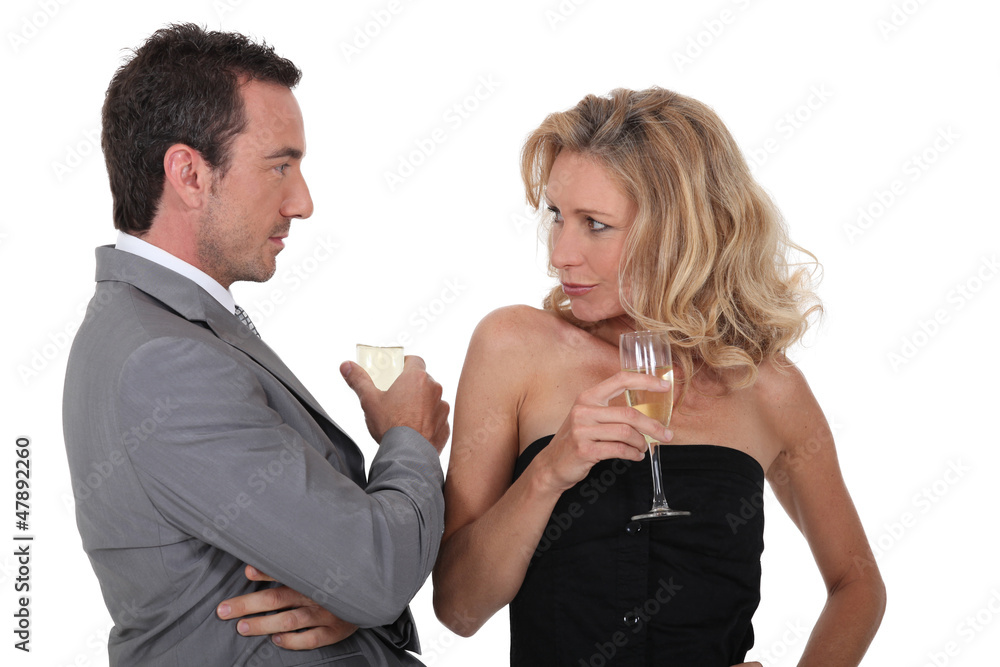 Couple with drinks Couple with drinks
