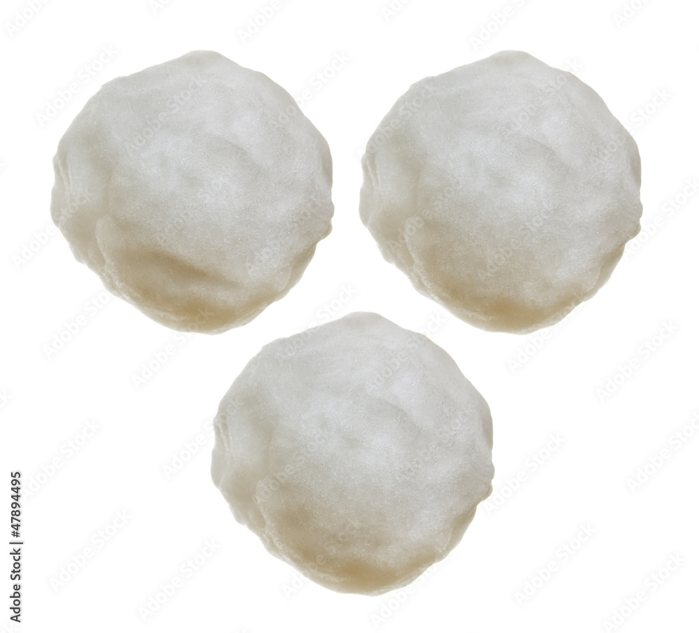 Natural  snowballs.