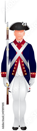 Soldier in US Army Old Guard uniform
