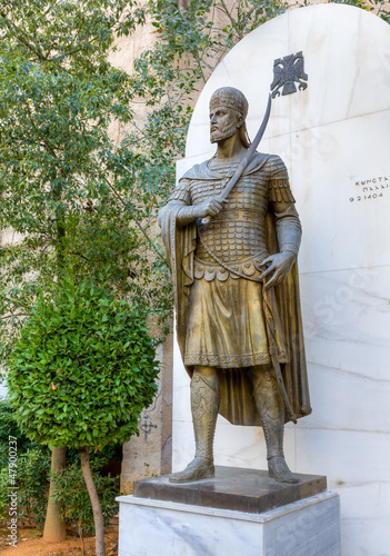 The last Byzantine emperor Constantine XI Palaiologos, Athens photo