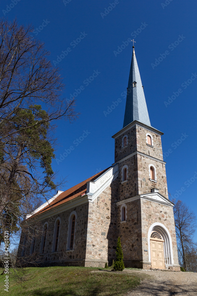 Fototapeta premium Mazirbe Lutheran church, Latvia