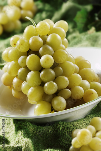 bunch of golden grapes photo