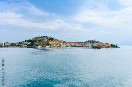 Elba island, Portoferraio village harbor and skyline. Tuscany, I © stevanzz