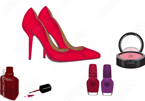 scarpe e trucco