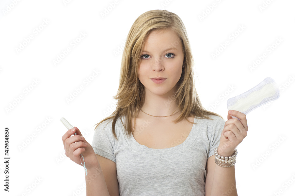 Sanitary or tampon - Binde oder Tampon Sanitary or tampon - Binde oder Tampon