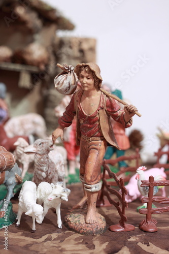 The shepherd in the Nativity